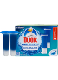 Duck Fresh Discs Blue Efekt modré vody Wc závěsný čistič náhradní náplň 2 x 36 g
