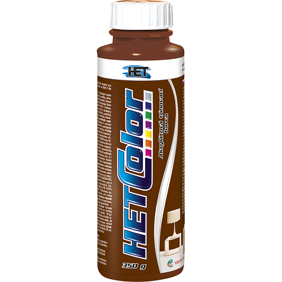 Het Hetcolor malířská tónovací barva, 0280 hnědá tmavá, 350 g