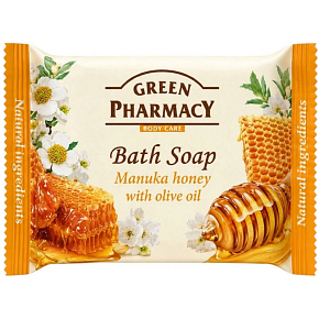 GREEN tuhé mýdlo Manuka med a olivový olej 100 g
