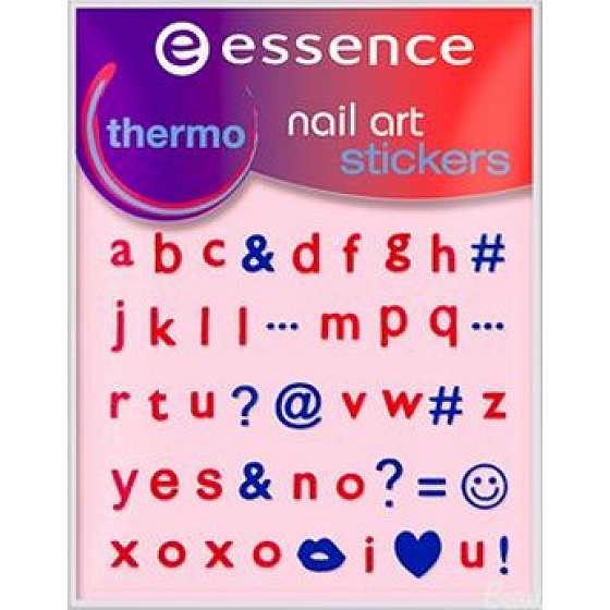 Essence Nail Art Sticker nálepky na nehty 14 Thermo 1 aršík