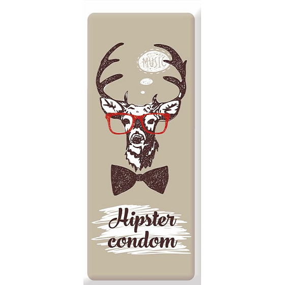 Bohemia Gifts Love Condoms dárkový kondom Hipster Condom 1 kus