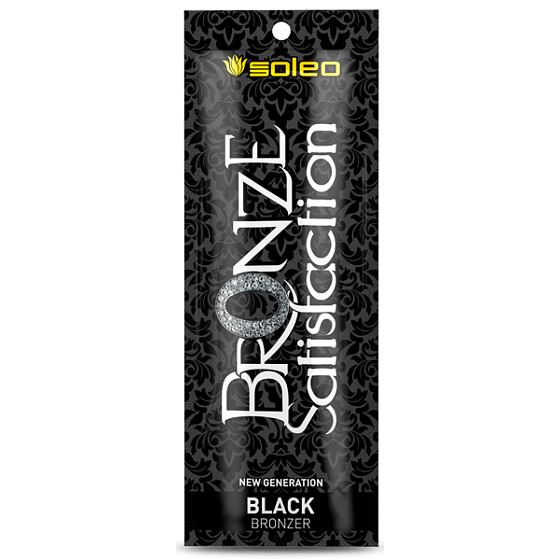 Bronze Satisfaction Black Opalovací multi bronzer s vůní stružiny a zmrzliny do solárií 5 ml