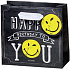 BSB Luxusní dárková papírová taška 23 x 19 x 9 cm Smiley LDT 377-A5