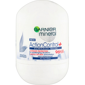 Garnier Mineral Action Control+ Clinically tested kuličkový antiperspirant, 50 ml