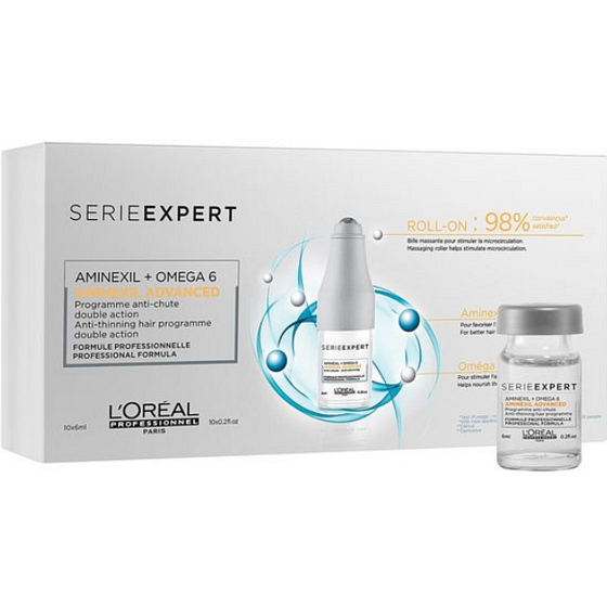 Loreal Paris Professionnel Série Expert Aminexil Advanced Roll-On program proti padání vlasů 10 x 6 ml