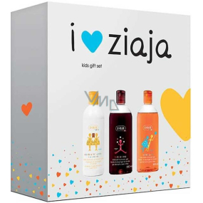 Ziaja Kids Bubble Cola s vůní bublinkové coly koupelový gel 500 ml + Žvýkačka koupelový gel 500 ml + 2v1 Sušenkovo-vanilková zmrzlina šampon a sprchový gel 400 ml, kosmetická sada
