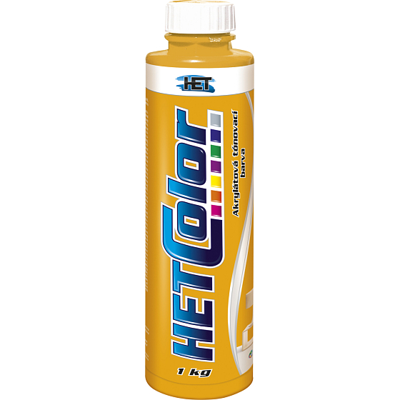 Het Hetcolor malířská tónovací barva, 0630 světle žlutá, 1 kg