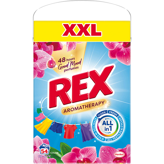 Rex Aromatherapy Orchid prací prášek, 54 praní