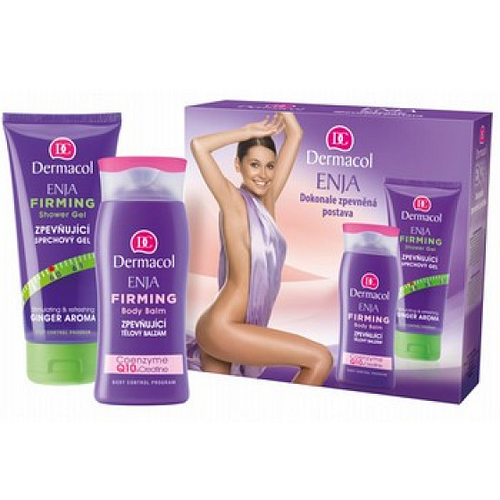 Dermacol Enja Zpevněná postava zpevňující sprchový gel + tělový balzám, kosmetická sada