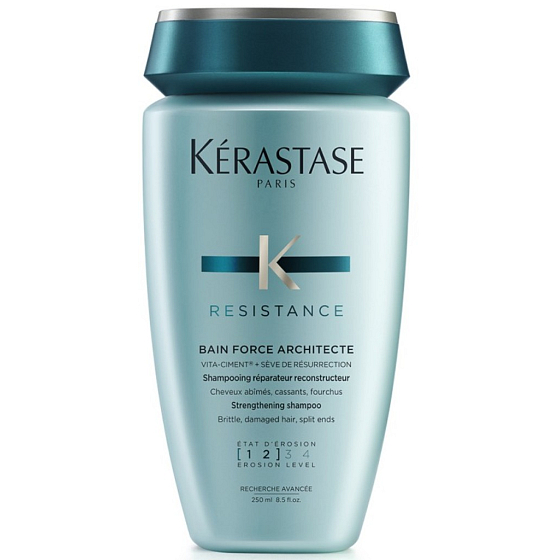 Kérastase Resistance Bain Force Architecte Šampon s posilujícími účinky pro oslabené a lehce poškozené vlasy 250 ml