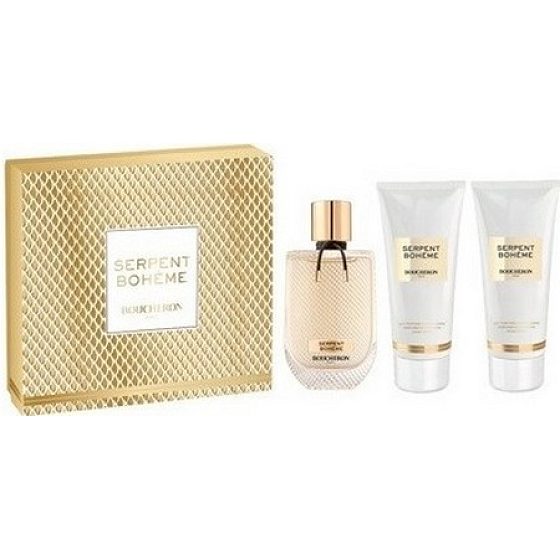 Boucheron Serpent Bohéme parfémovaná voda pro ženy 90 ml + tělové mléko 100 ml + sprchový gel 100 ml, dárková sada