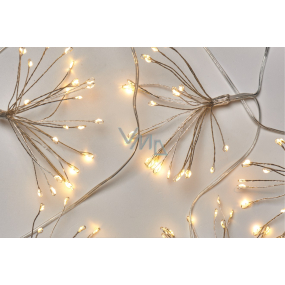 Emos Osvětlení Závěs 5 x nano trsy 2,35 m, 150 LED+ 3 m přívodní kabel, teplá bílá + časovač