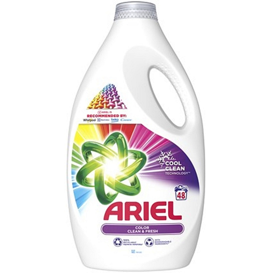 Ariel Color tekutý prací gel na barevné prádlo 48 dávek 2,4 l