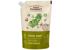 Green Pharmacy Oliva a góji tekuté mýdlo náhradní náplň 460 ml