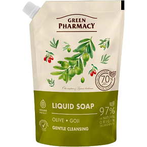 Green Pharmacy Oliva a Goji tekuté mýdlo náhradní náplň 460 ml