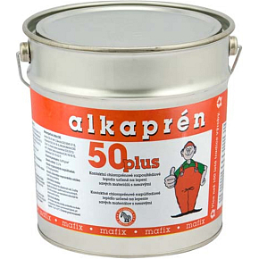 Alkaprén 50 plus, beztoluenové kontaktní lepidlo, na gumu, kov, sklo, 20 l Alkaprén 50 plus, beztoluenové kontaktní lepidlo, na gumu, kov, sklo, 20 l