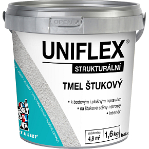 Uniflex štukový akrylový tmel, 1,6 kg Uniflex štukový akrylový tmel, 1,6 kg