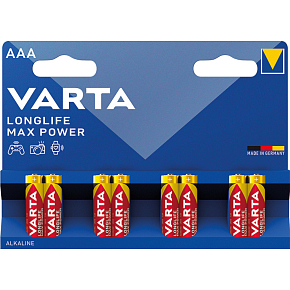 Varta Longlife Max Power AAA mikrotužkové baterie 8 ks Varta Longlife Max Power AAA mikrotužkové baterie 8 ks