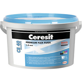 Ceresit Flexibilní spárovací hmota CE 40 Aquastatic Coal 2 kg Ceresit Flexibilní spárovací hmota CE 40 Aquastatic Coal 2 kg