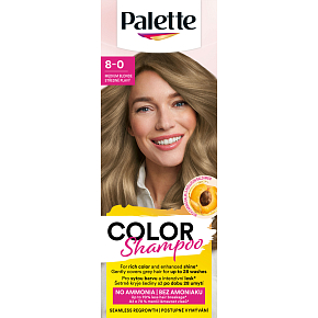 Palette Color Shampoo barva na vlasy 8-0 Středně plavá, 50 ml Palette Color Shampoo barva na vlasy 8-0 Středně plavá, 50 ml