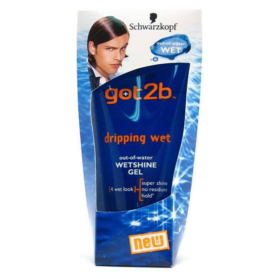 Got2b Dripping wet pro leský a mokrý vzhled vlasový gel na vlasy 150 ml