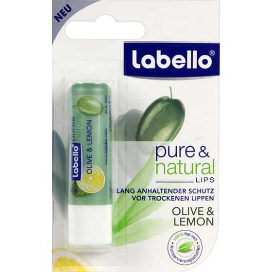 Labello Pure & Natural hydratační a protizánětlivý balzám na rty 4,8 g