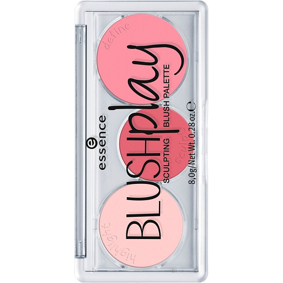 Essence Blush Play Sculpting Blush Palette stínovací paletka 20 Play It Pink 8 g