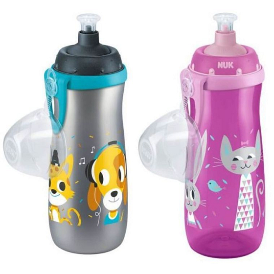 Nuk First Choice Sports Cup push-pull pítko 36+ měsíců láhev plastová 450 ml