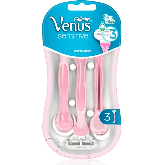Gillette Venus Sensitive pohotová holítka 3 kusy pro ženy