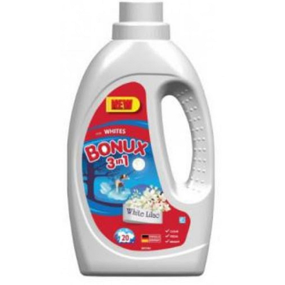 Bonux White Lilac 3v1 tekutý prací gel na bílé prádlo 20 dávek 1,1 l