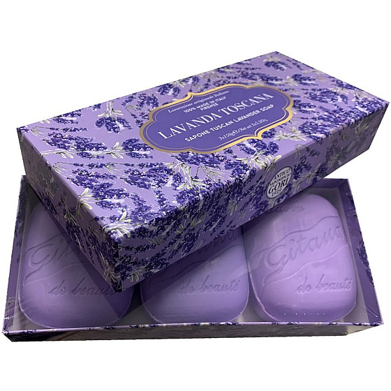 Antico Saponificio Gori Lavanda Toscana ručně vyráběné italské mýdlo 3 x 150 g