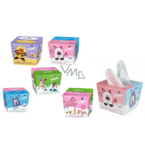 Bella Happy Baby Zvířátka hygienické papírové kapesníky extra jemné pro děti 2 vrstvé 80 kusů