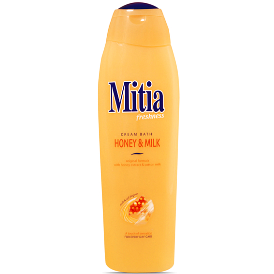 Mitia Cream Bath Honey & Milk s medovými extrakty pěna do koupele 750 ml