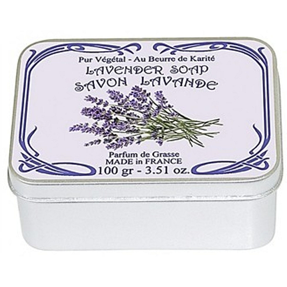 Le Blanc Lavander - Levandule přírodní mýdlo tuhé v krabičce 100 g