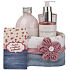 Bohemia Gifts Rosarium s extrakty z šípků a květů růže sprchový gel 250 ml + šampon 200 ml + pěna do koupele 500 ml + látkový košík, Růžové snění kosmetická sada