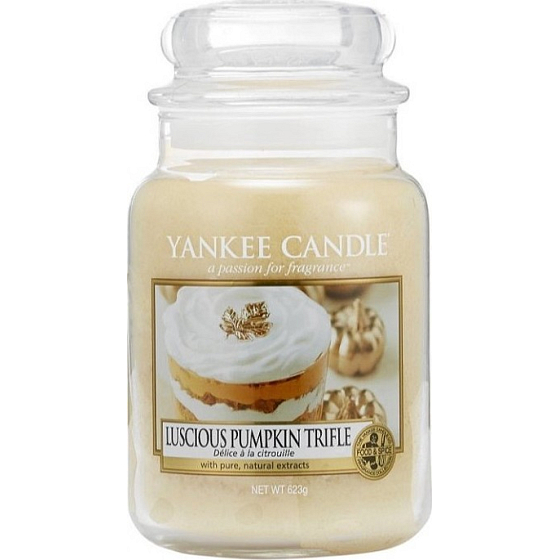 Yankee Candle Luscious Pumpkin Trifle - Lahodná dýňová pochoutka vonná svíčka Classic velká sklo 623 g