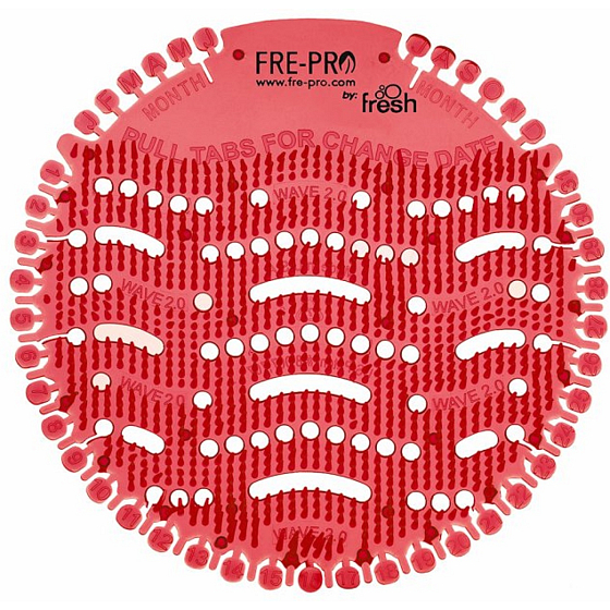 Fre Pro Wave Kiwi a grapefruit vonné sítko do pisoáru růžové 19 x 20,3 x 1,9 cm 52 g