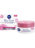 Nivea Rose Touch hydratační denní gel-krém pro všechny typy pleti 50 ml