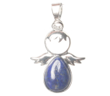 Lapis Lazuli Anděl strážný přívěsek přírodní kámen 3,5 x 2,5 mm, kámen harmonie