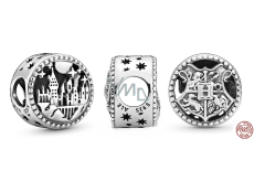 Charm Sterlingové stříbro 925 Harry Potter - Škola čar a kouzel v Bradavicích, korálek na náramek