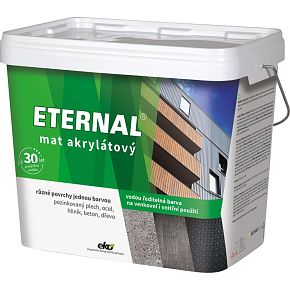 Eternal mat akrylátový univerzální barva na dřevo kov beton, 14 slonová kost, 10 kg Eternal mat akrylátový univerzální barva na dřevo kov beton, 14 slonová kost, 10 kg