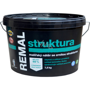 REMAL Struktura malířská barva se zrnitou strukturou, 7,5 kg
