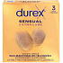 Durex Sensual Extra Lube kondomy, 3 ks