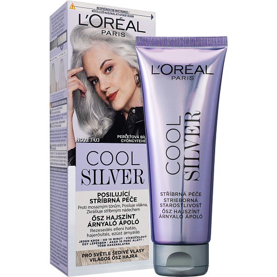 L'Oréal Cool Silver barva na vlasy Perleťová bílá