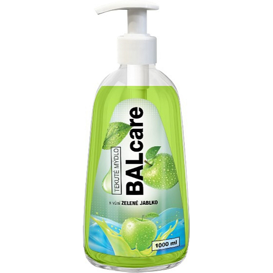 Balcare Zelené jablko tekuté mýdlo s dávkovačem 1 l