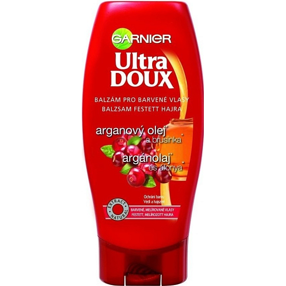Garnier Natural Arganový olej a brusinka balzám na barvené a melír vlasy 200 ml