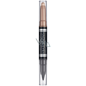 Rimmel London Magnif Eyes 2v1 oční stíny a kajalová tužka 008 On Taupe Of The World 1,6 g