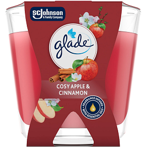 Glade svíčka vonná Decor Cosy Apple & Cinnamon, 70 g