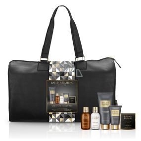 Baylis & Harding Černý pepř a ženšen sprchový gel 200 ml + toaletní mýdlo 150 g + mycí gel a šampon na vlasy 100 ml + tělové mléko 100 ml + balzám po holení 50 ml + cestovní taška, kosmetická sada pro muže