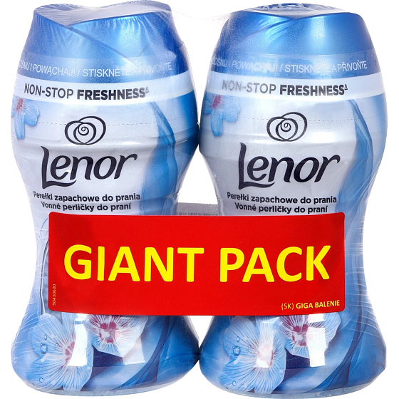 Lenor Spring Awakening vůně jarních květin, pačuli a cedru vonné perličky do bubnu pračky 2 x 140 g, duopack
